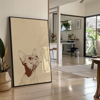 Feline Contemplation: Smoke and Whiskers