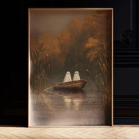 Ghostly Voyage Through Autumn Waters