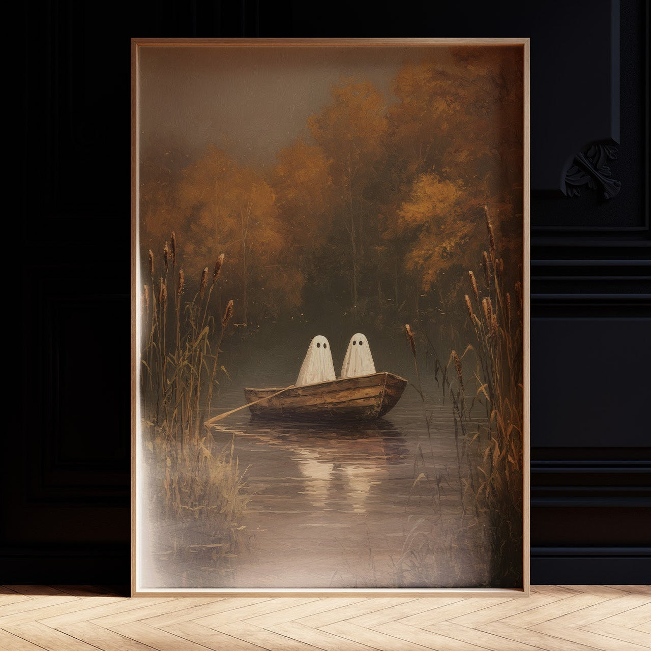 Ghostly Voyage Through Autumn Waters
