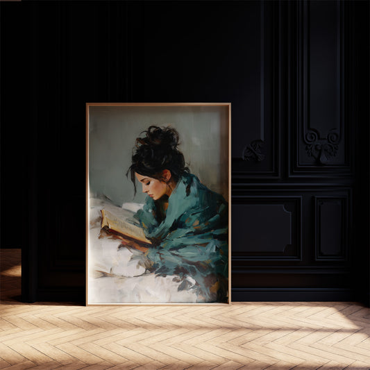 Quiet Moments in Teal and Ivory