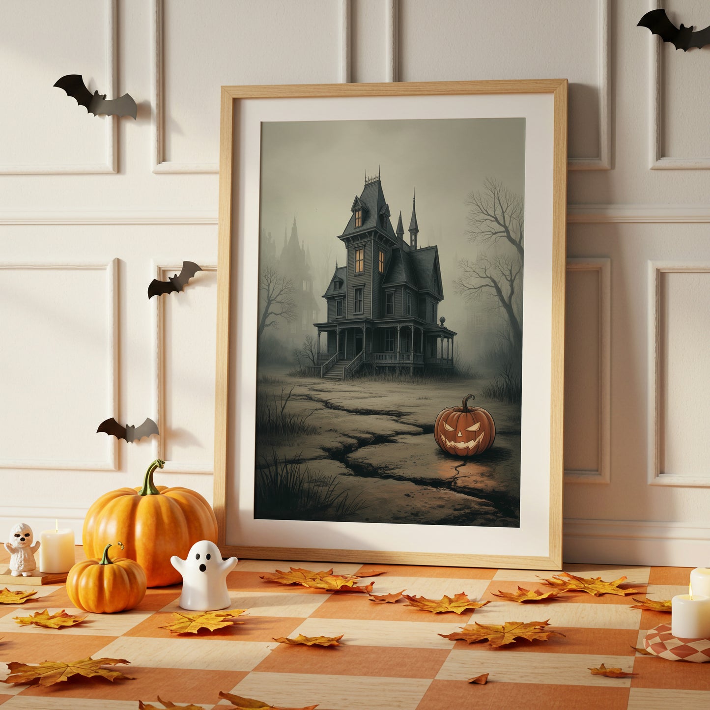 Lantern Watches Over Haunted Path