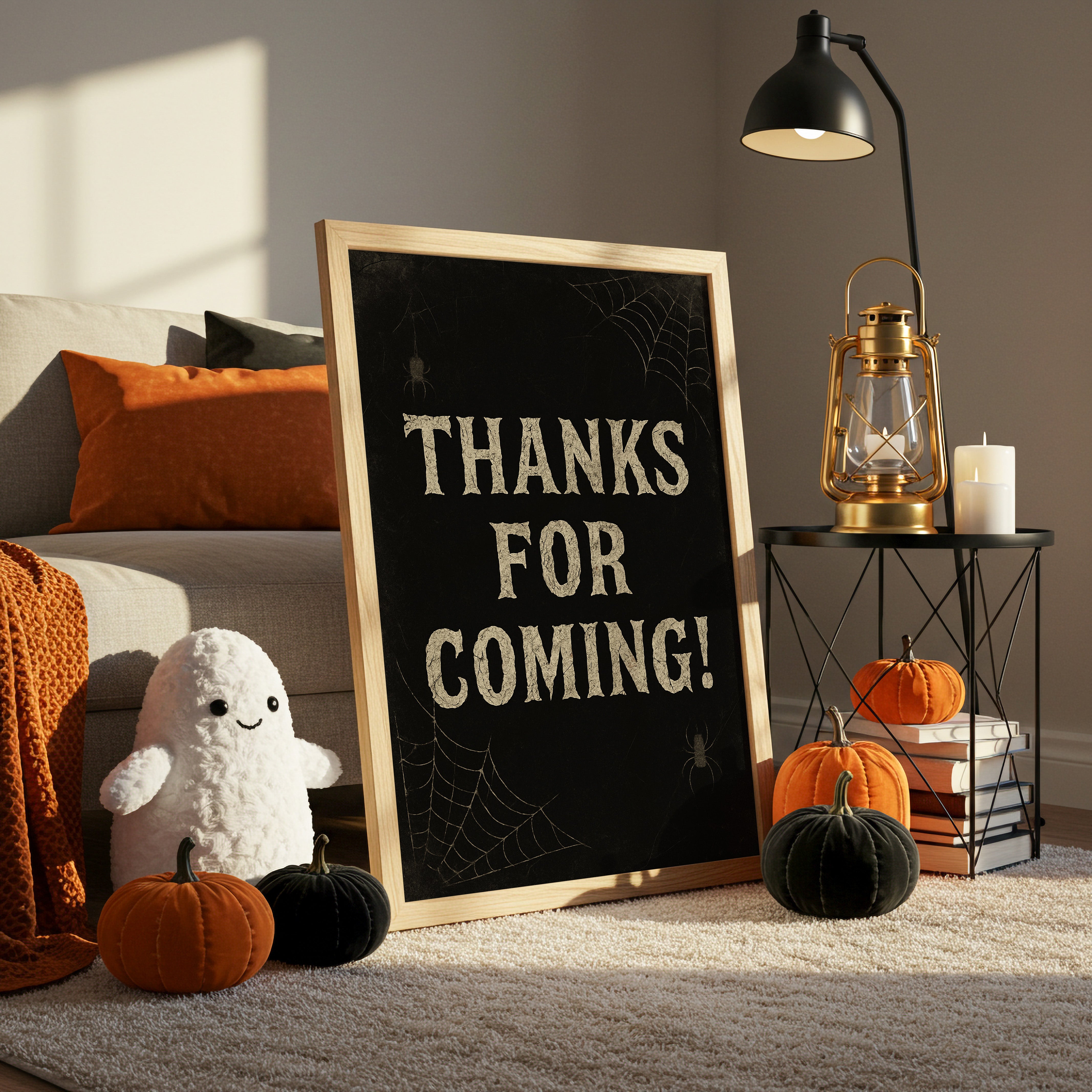 Spiders Weave Gratitude's Message