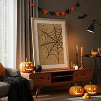 Starlit Webs On Vintage Parchment