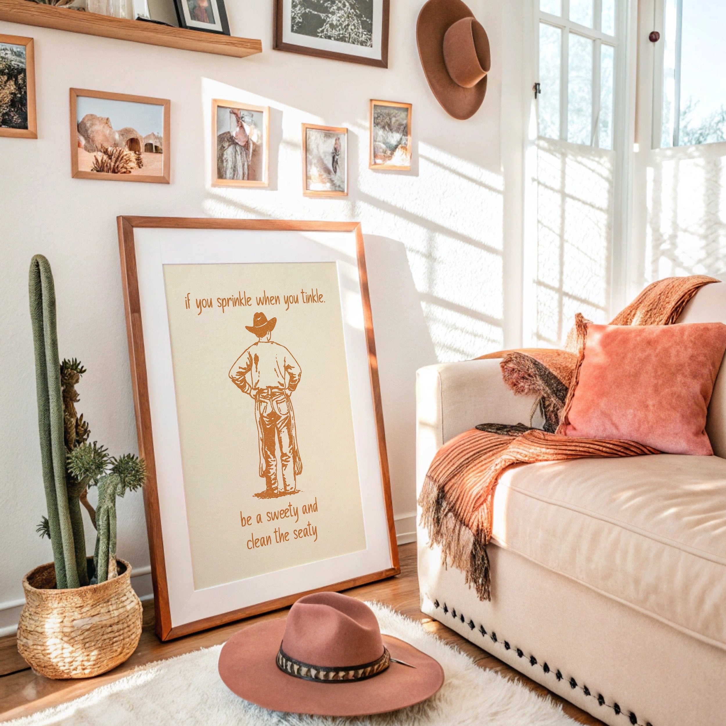 Cowboy Bathroom Humor Speaks Truth