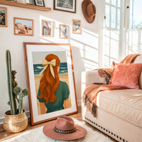 Copper Waves Meet Ocean Blue