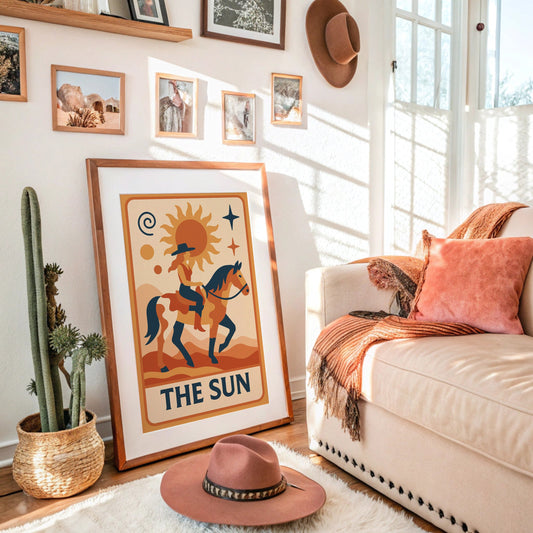 Desert Rider Under Cosmic Light