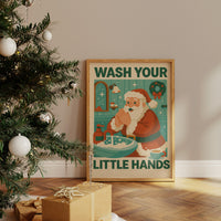 Retro Santa's Hygiene Reminder
