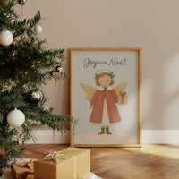 French Holiday Angel Brings Gifts