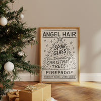 Vintage Holiday Instructions Framed
