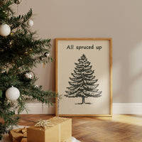 Simple Evergreen In December Light