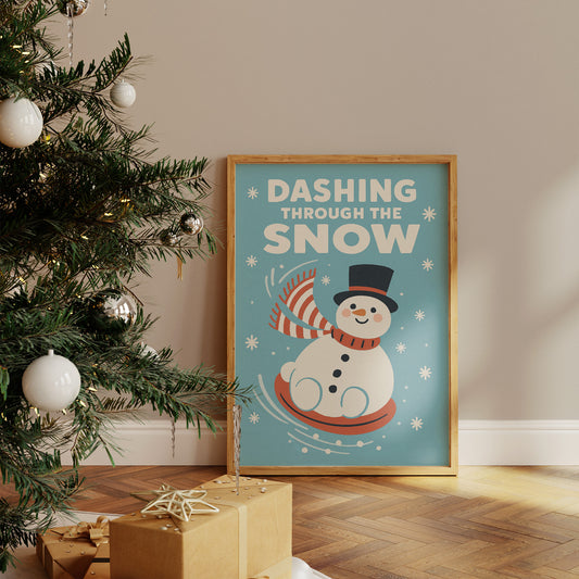 Vintage Joy On Winter Sled