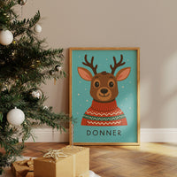 Holiday Reindeer In Festive Sweater