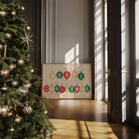 Ornaments Spell Holiday Cheer