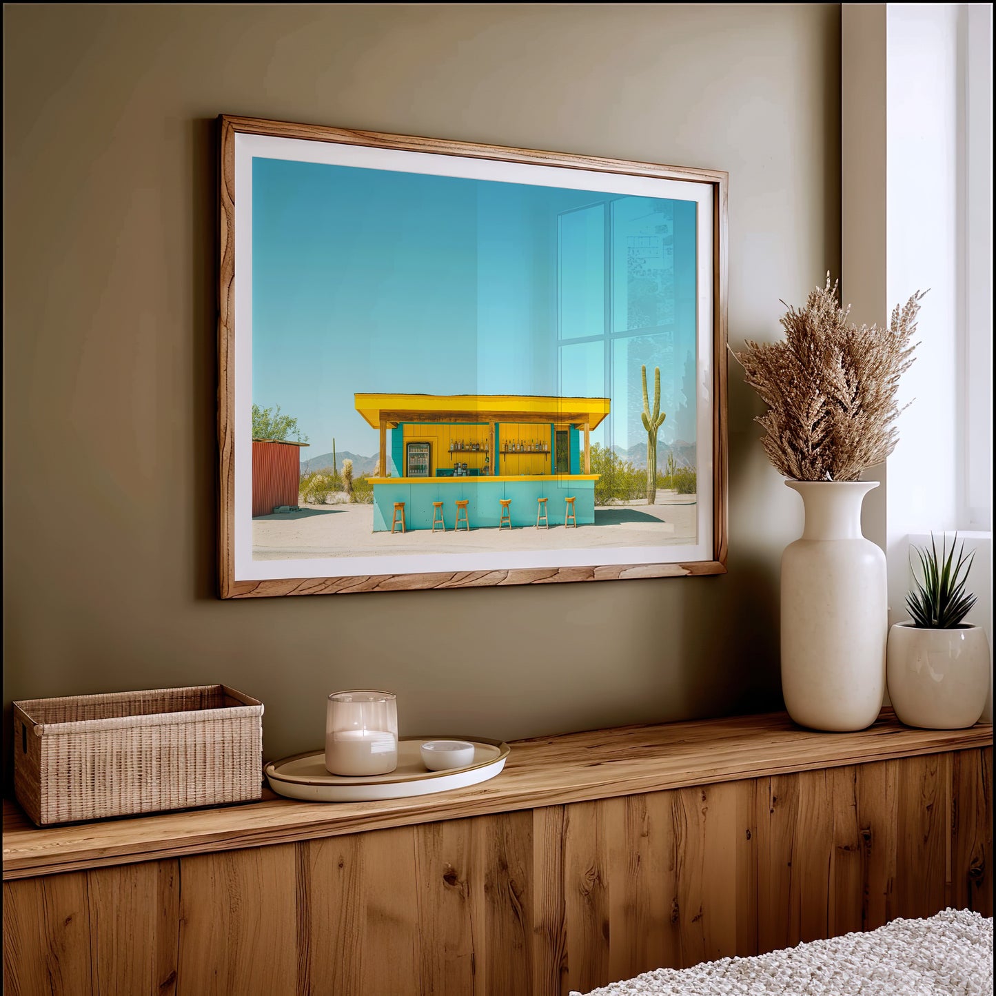 Turquoise Oasis Waits For Travelers