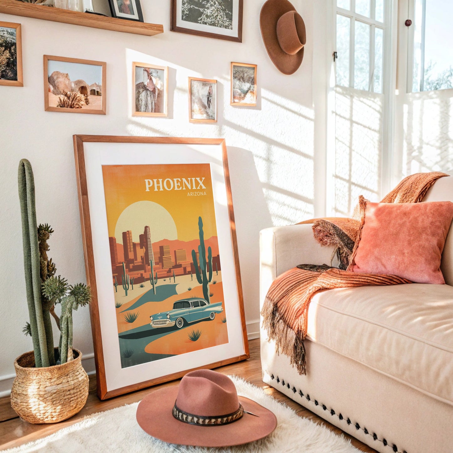 Sunset Cruising Through Desert Horizons