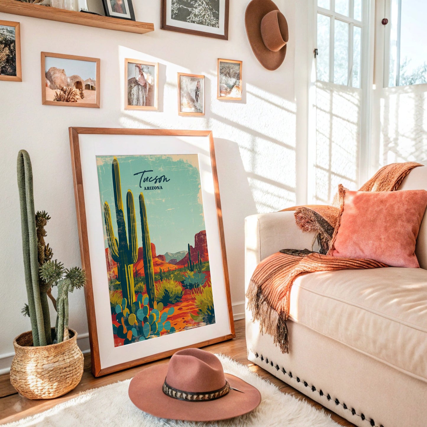 Saguaro Skies Over Painted Trails