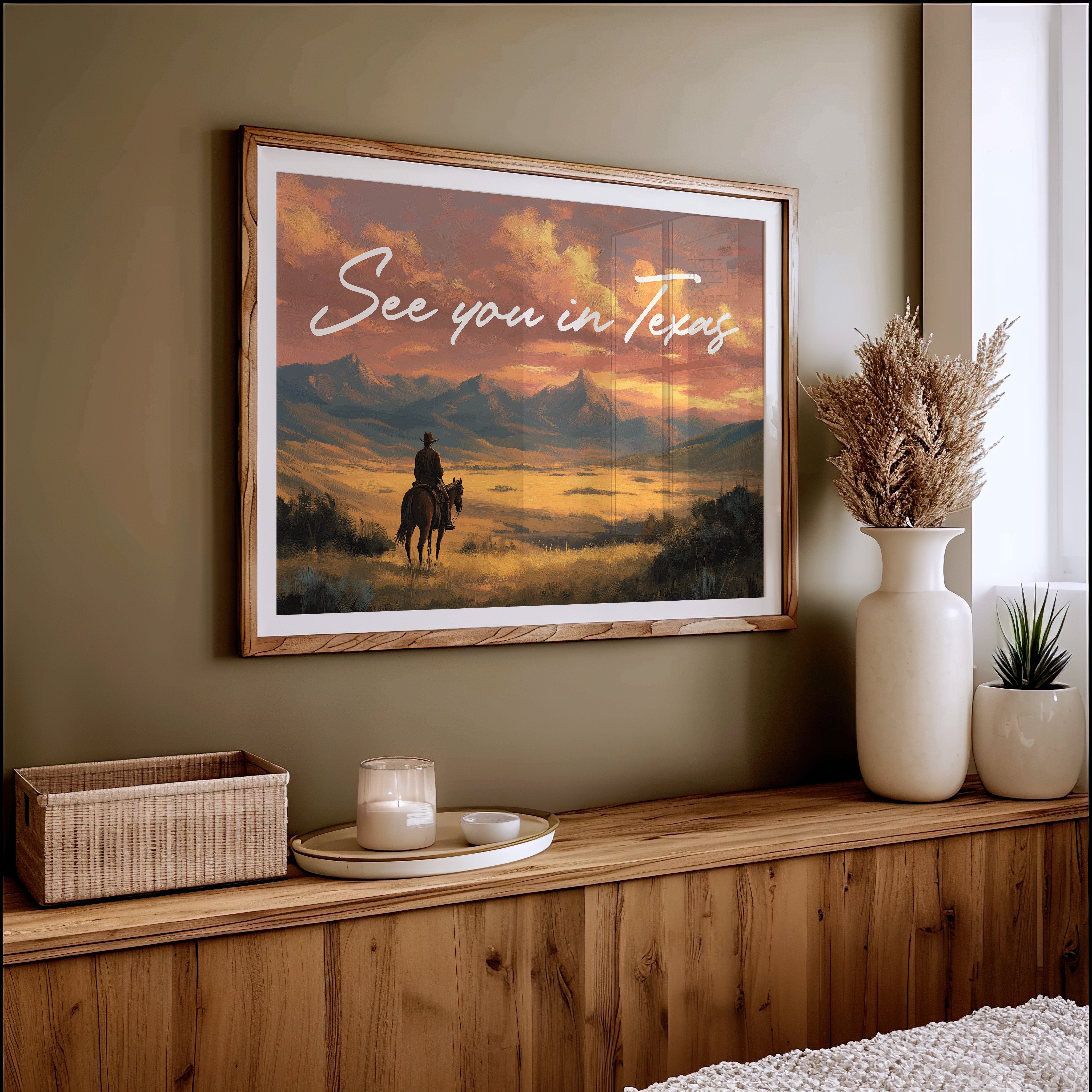 Lone Rider Faces Amber Horizon