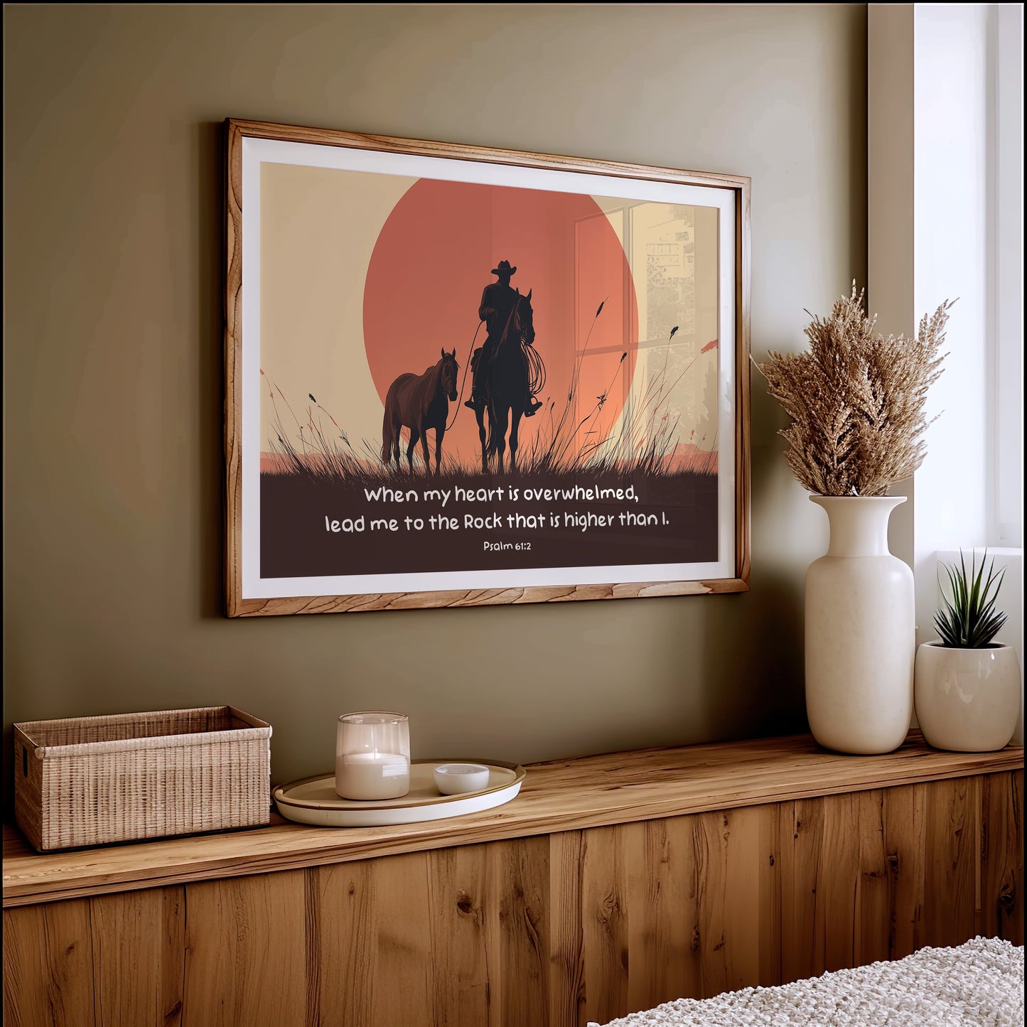 Faith Rides The Crimson Horizon