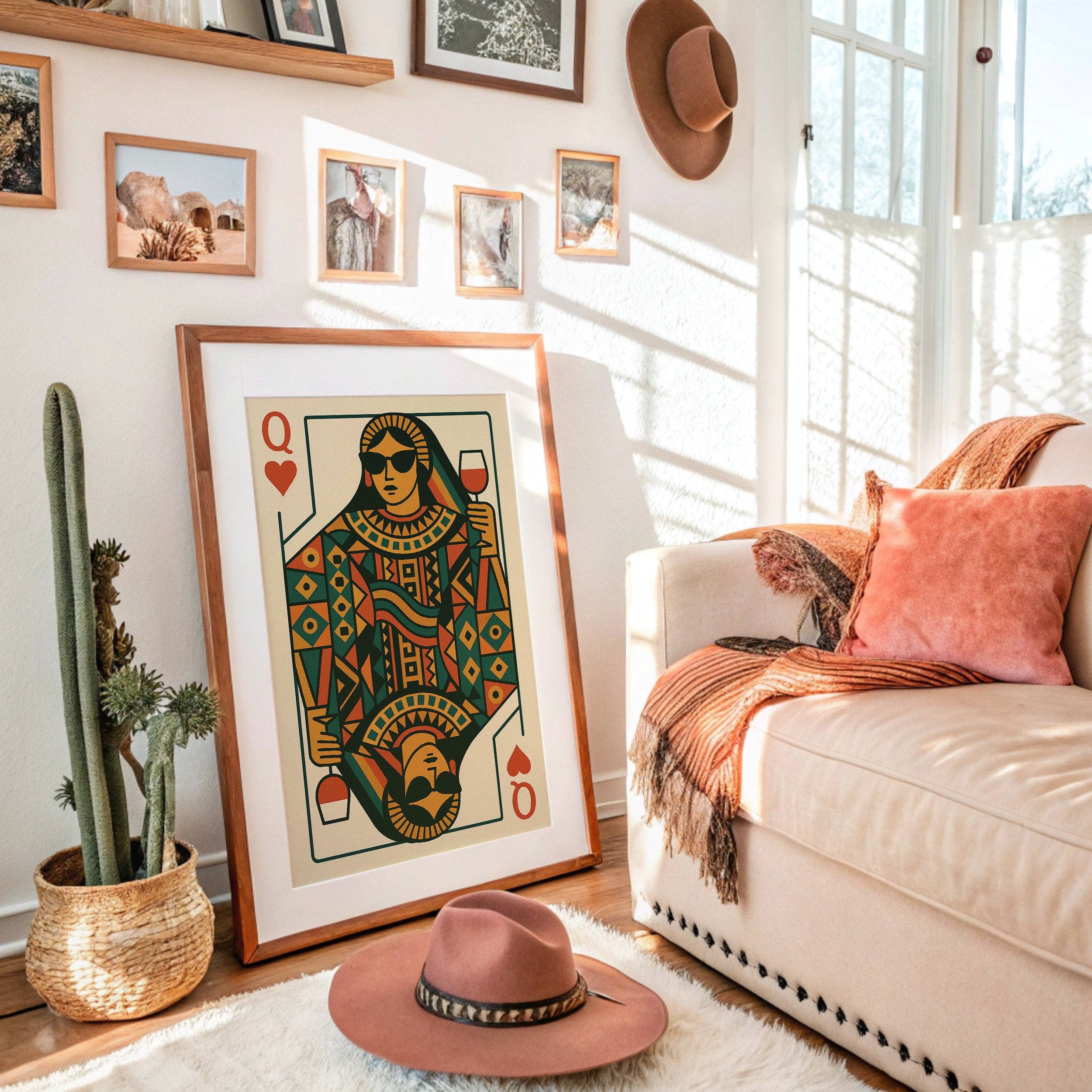 Modern Queen Sips Vintage Red