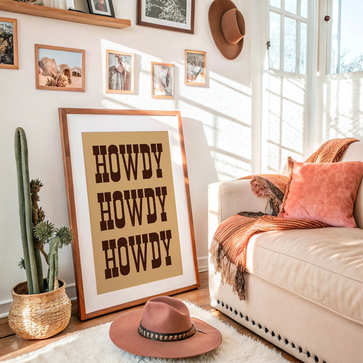 Texan Greetings In Rustic Type