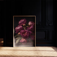 Velvet Blooms Against Midnight Walls