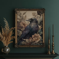 Raven Among Faded Blooms