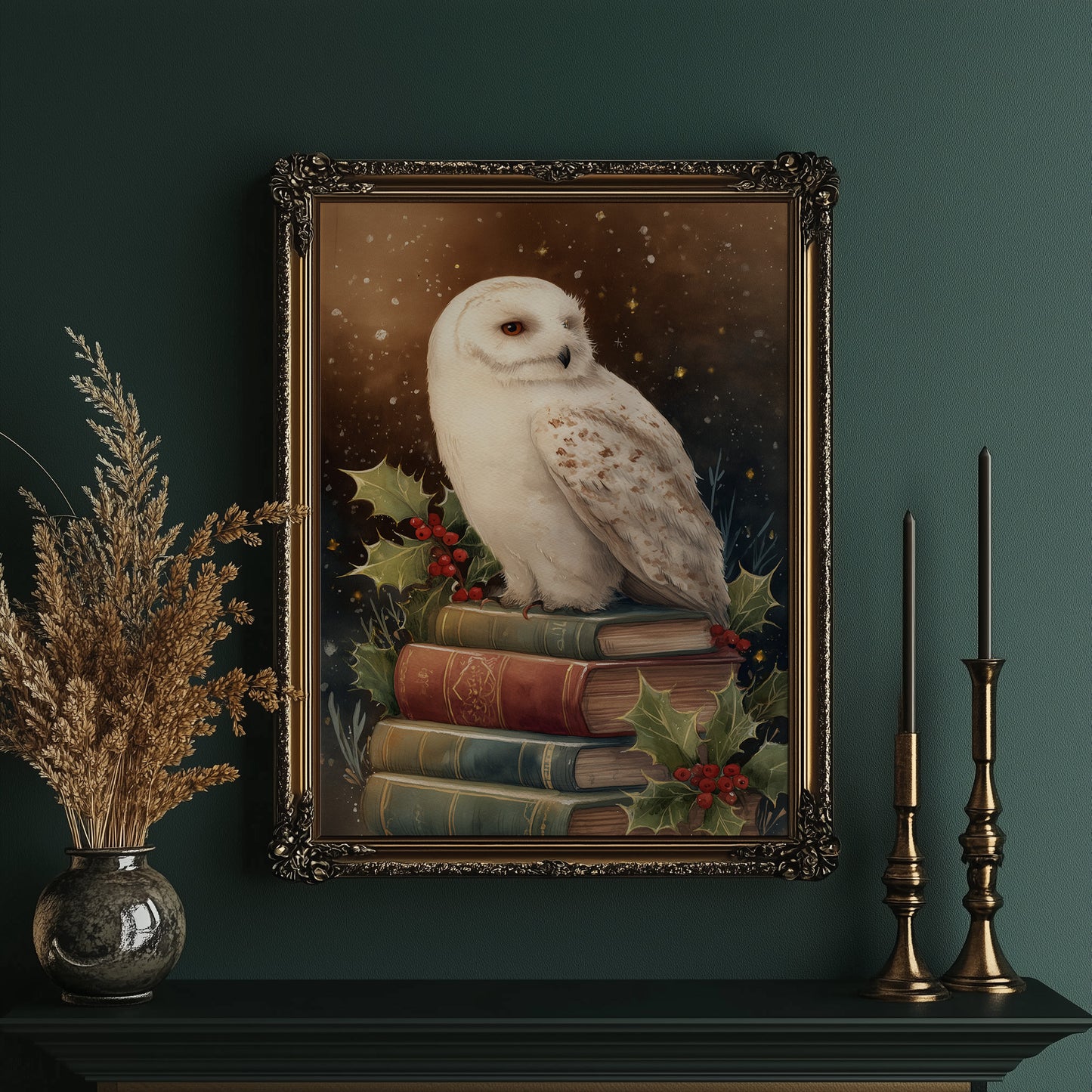 Winter's Scholar Among Ancient Tomes