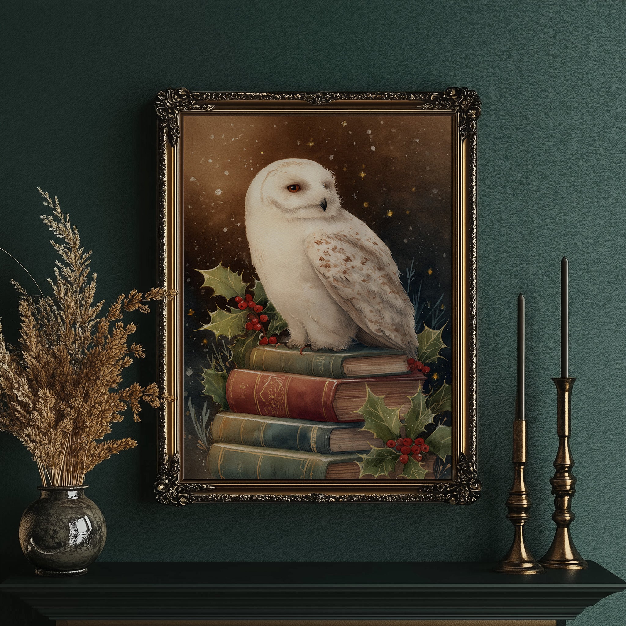 Winter's Scholar Among Ancient Tomes