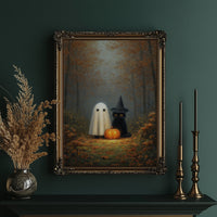 Midnight Friends In Autumn Woods