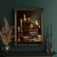 Candlelit Verses Among Autumn Blooms