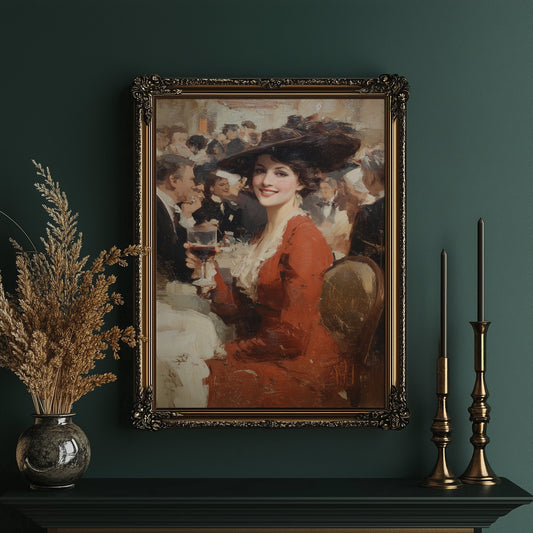 Scarlet Toast Among Society Figures