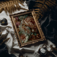 Honey Visitor Among Blush Petals