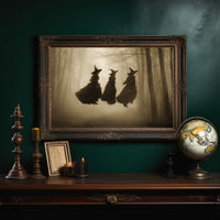 Witches Gather In Misty Woods