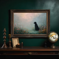 Faithful Companion In Misty Meadow
