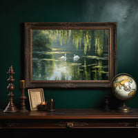 Swans Drift Through Literary Reflections