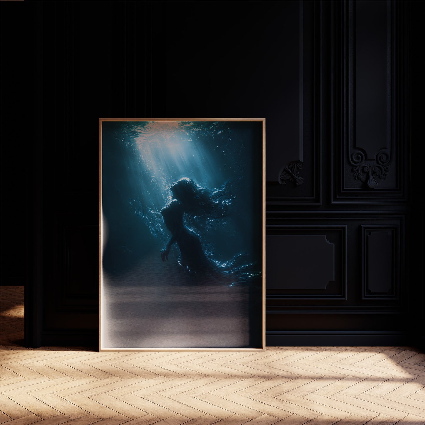 Beneath Rays In Azure Depths