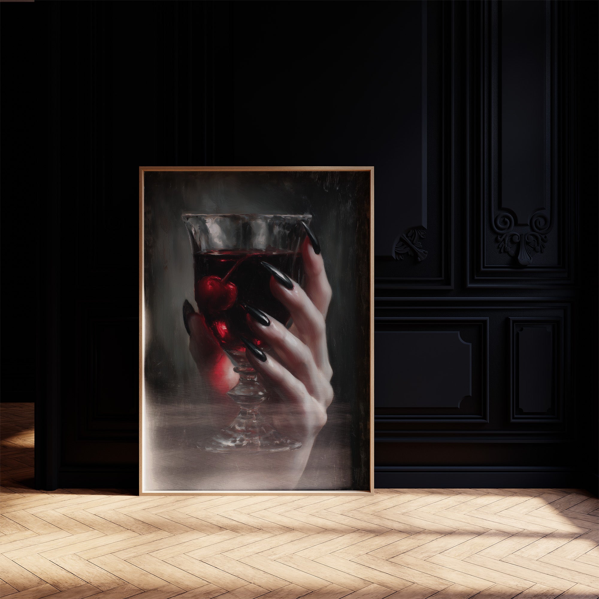 Crimson Secrets In Crystal Glass