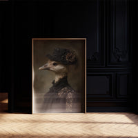 Feathered Nobility In Vintage Attire