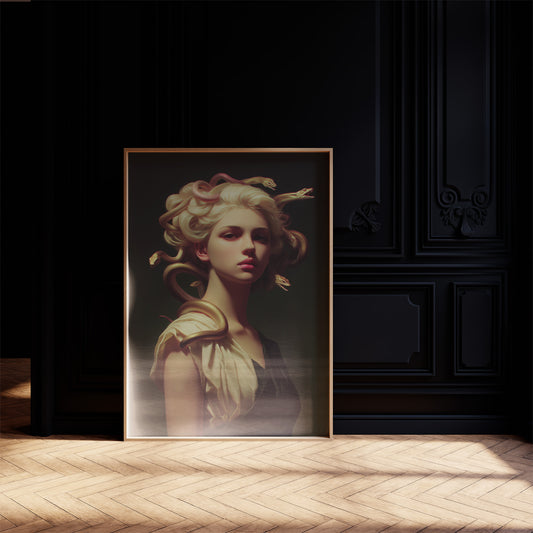Golden Serpents Among Ivory Drapes