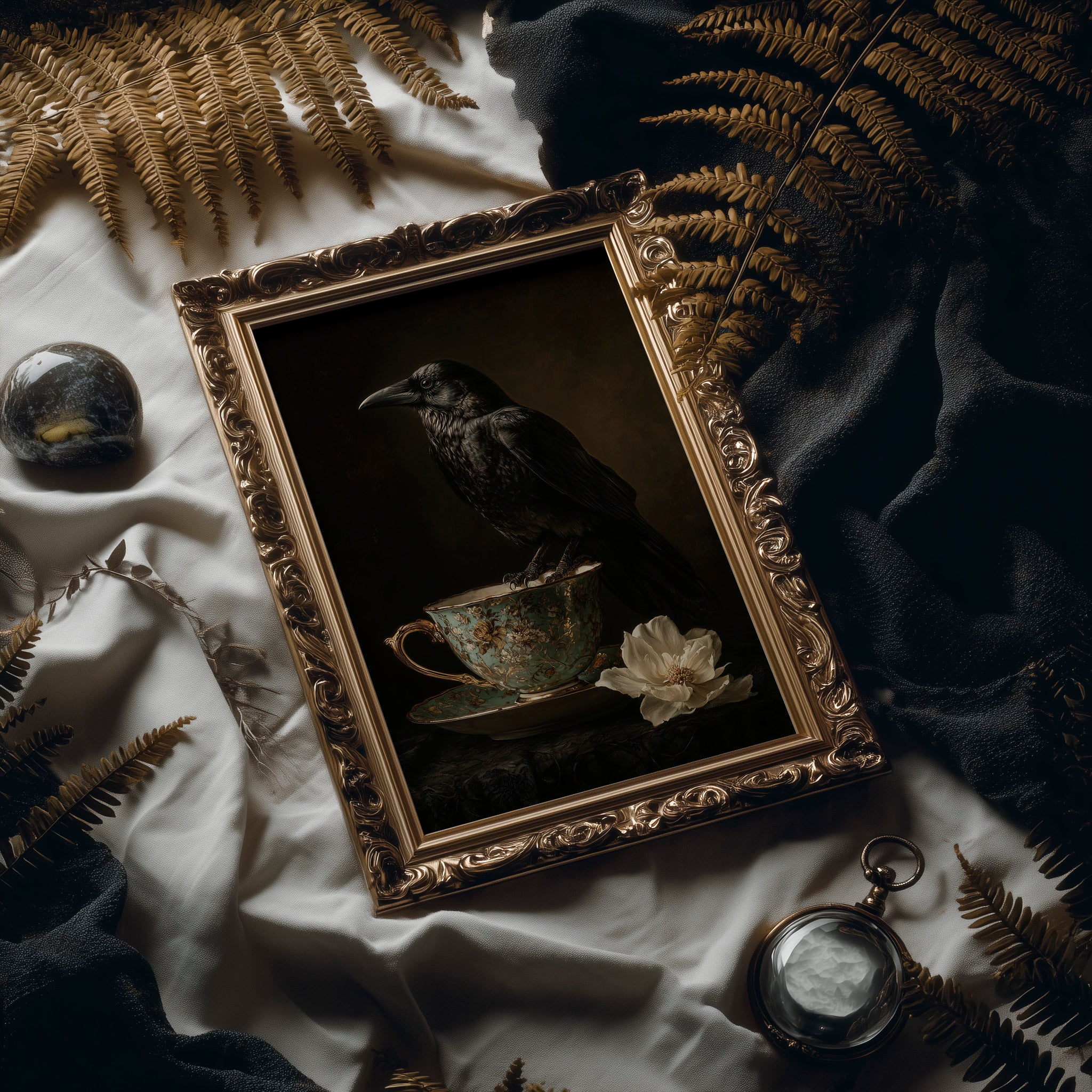 Raven's Teacup In Fading Light