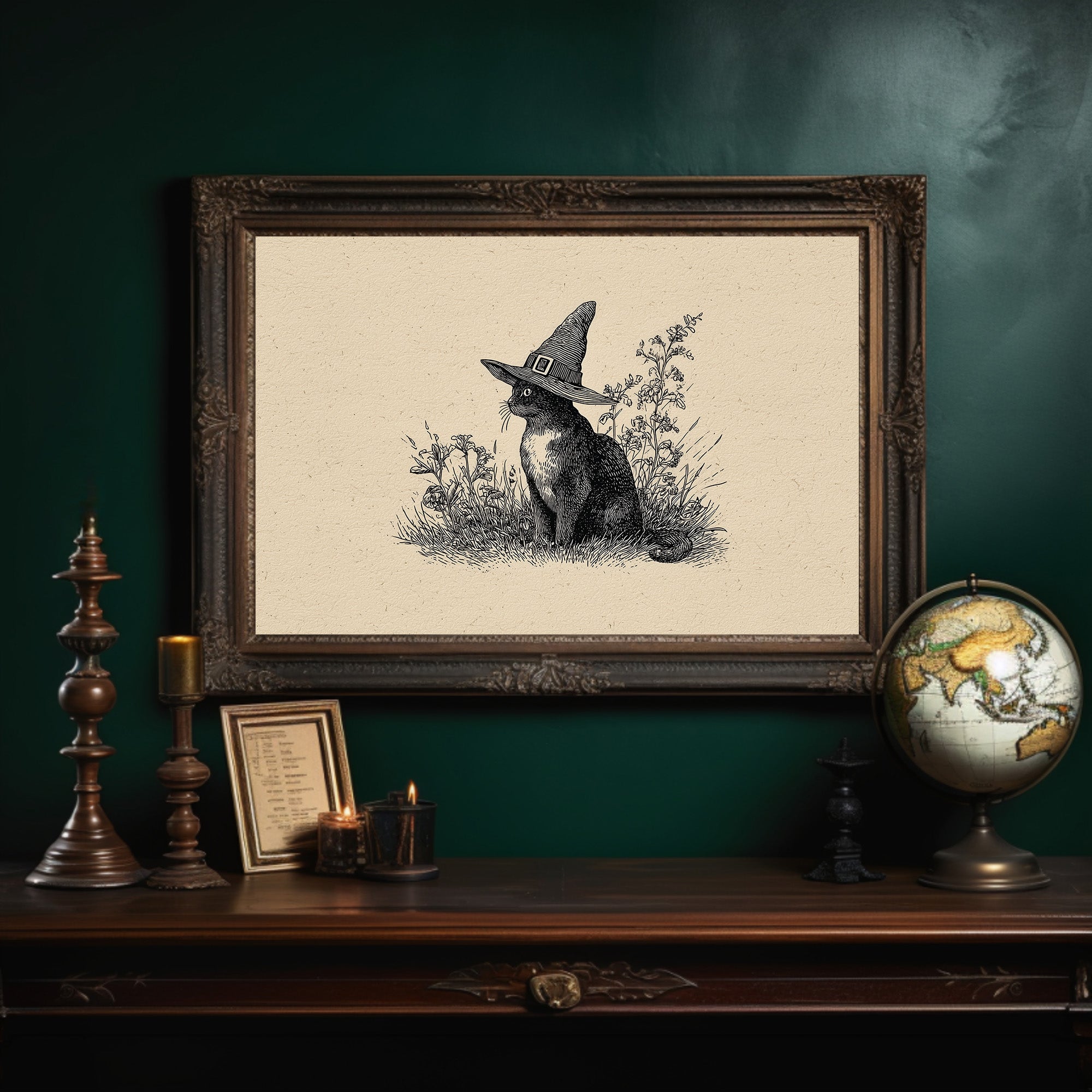 Feline Sorcery Among Meadow Herbs