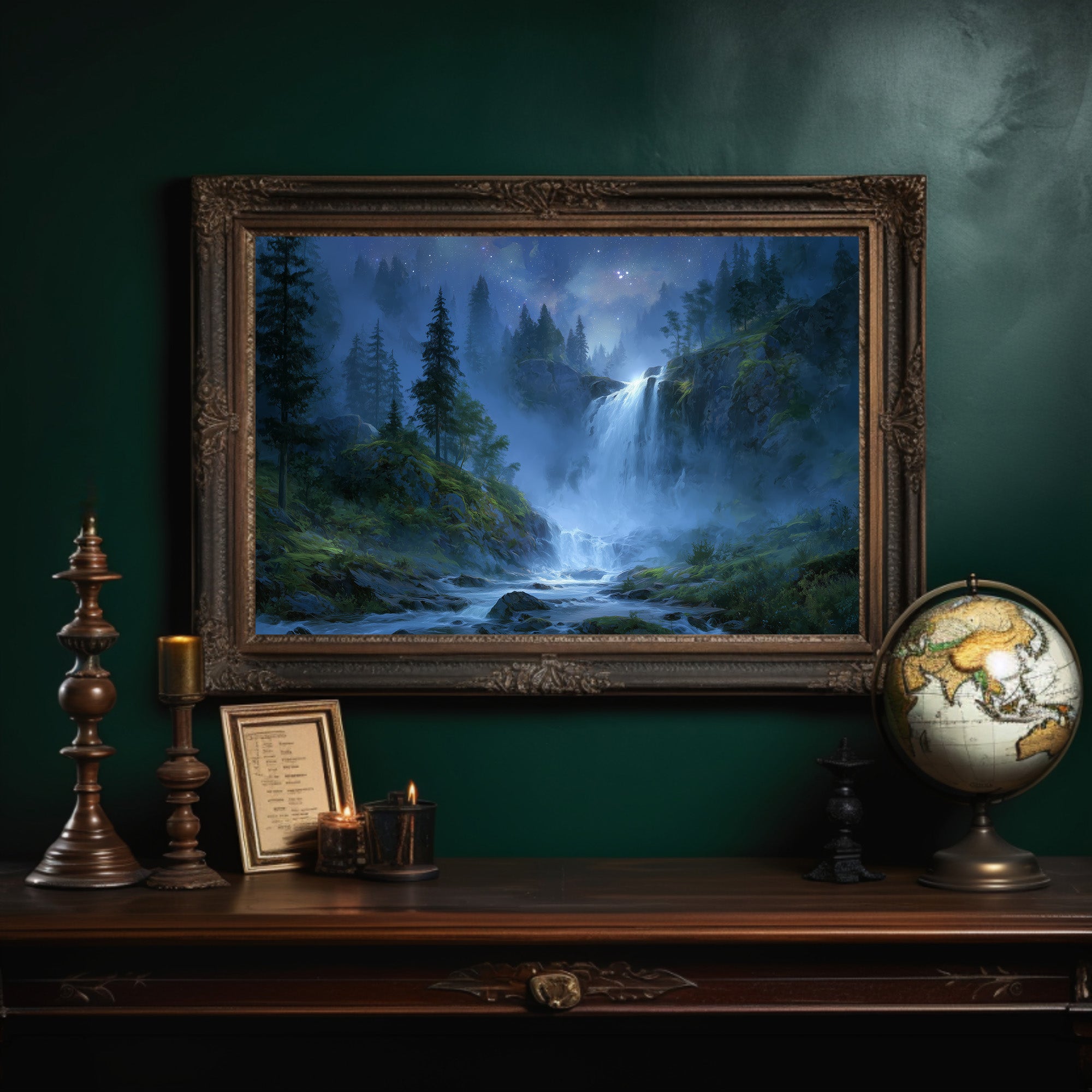 Cascading Secrets Of Midnight Forest