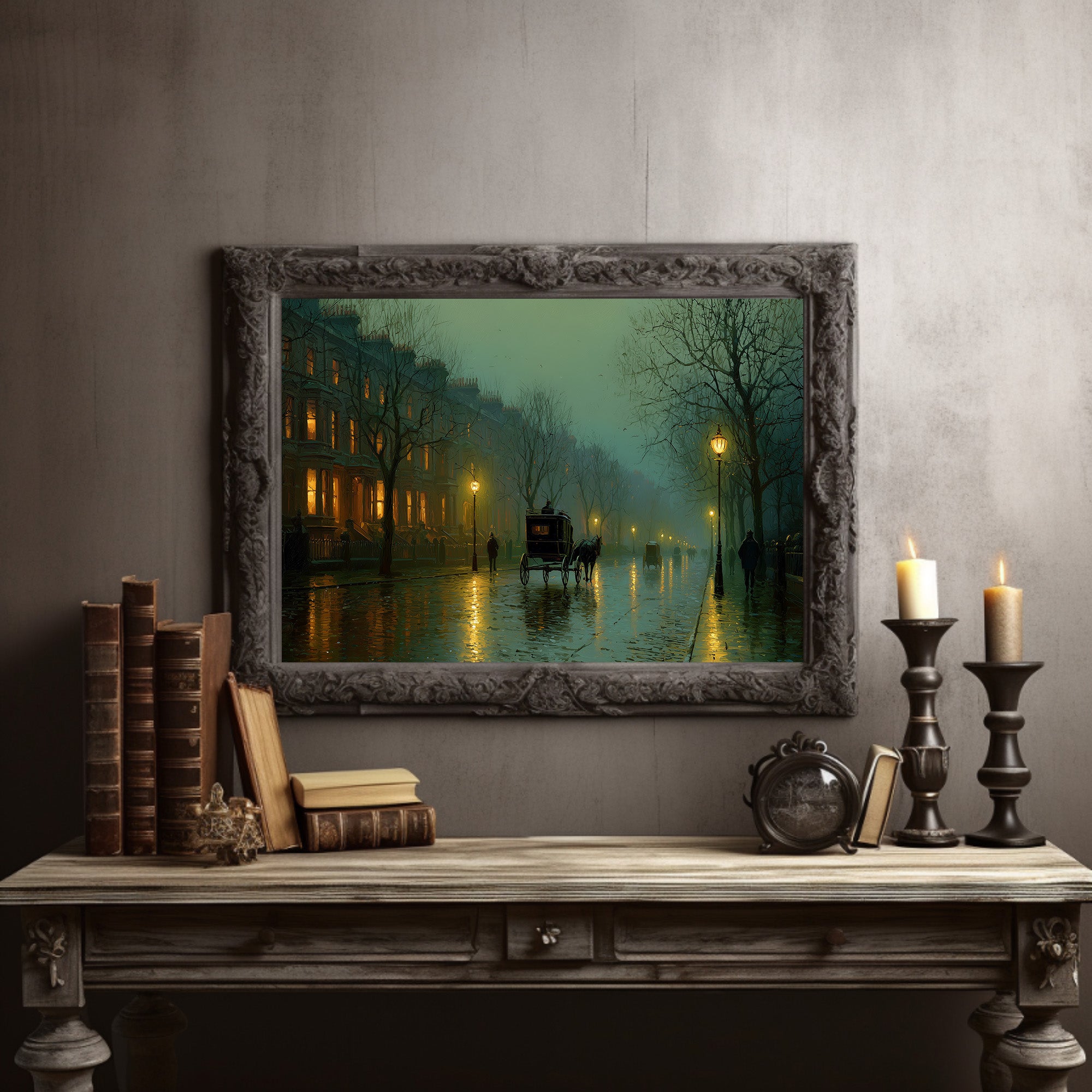 Foggy Streets Await Midnight Carriage