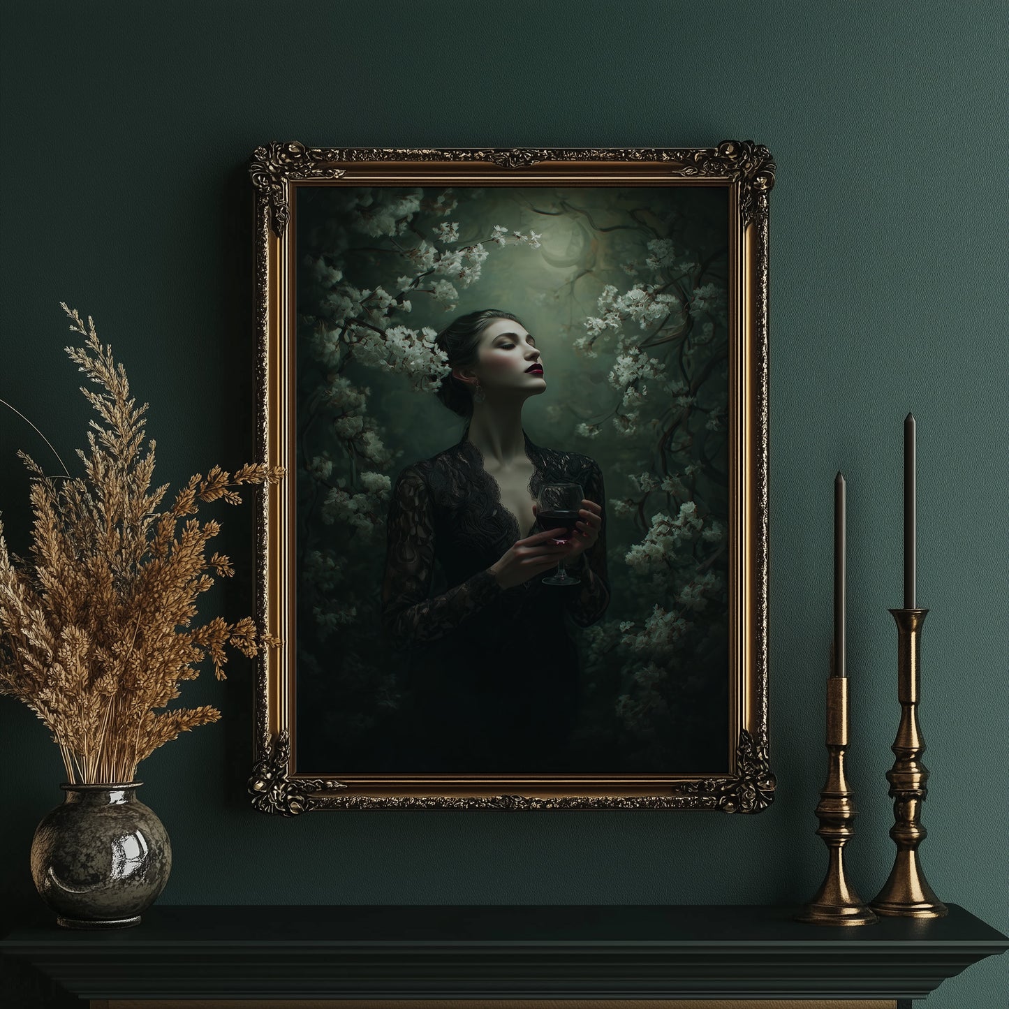 Emerald Nights Between Blossoms