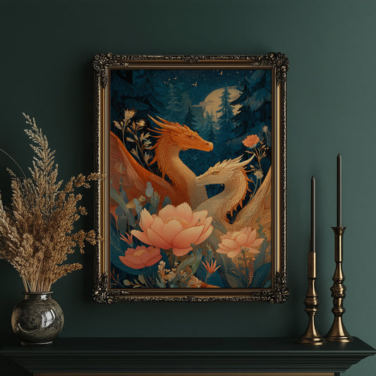 Ancient Scales Among Lotus Blooms