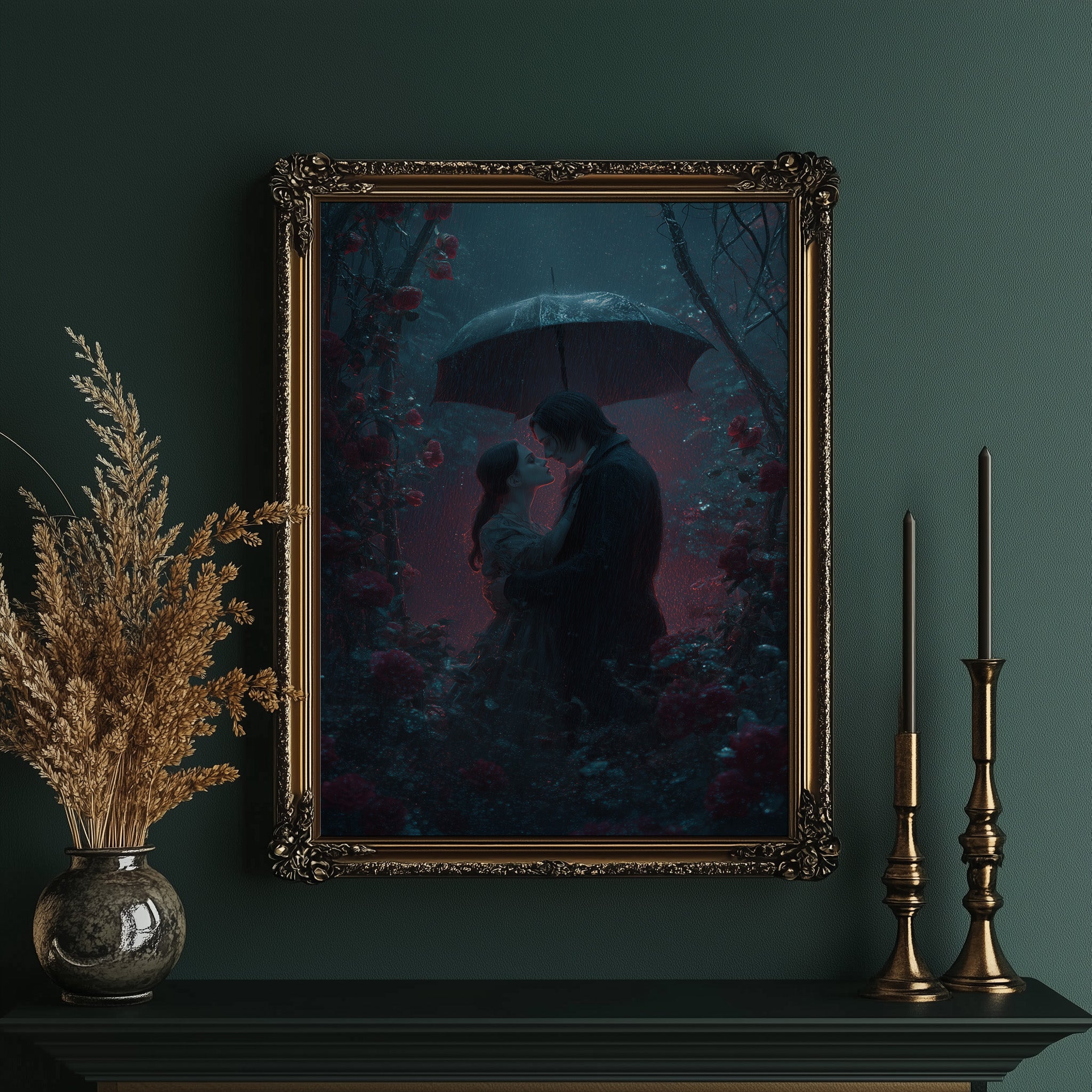 Roses Bloom Through Midnight Rain