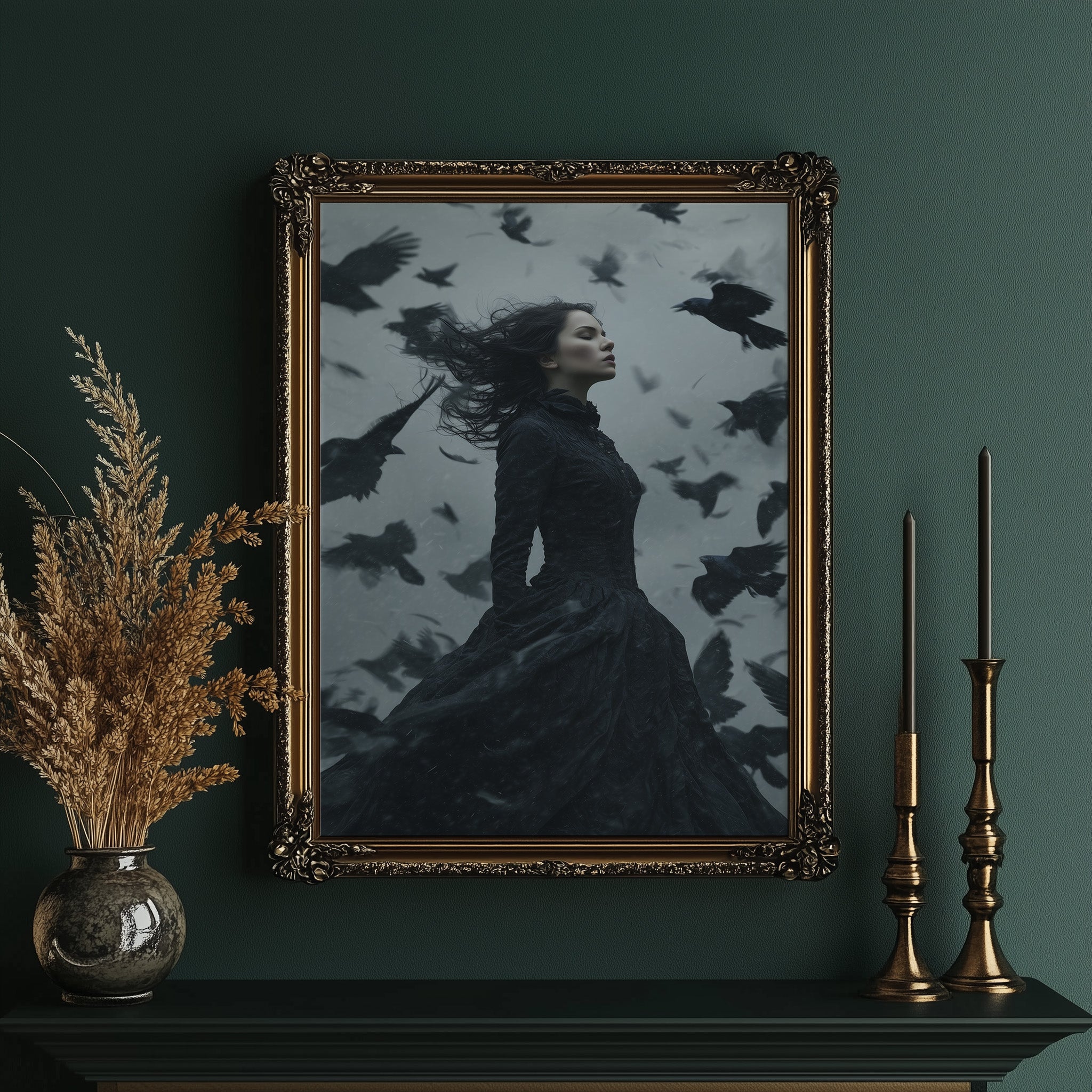 Ravens Dance At Dusk
