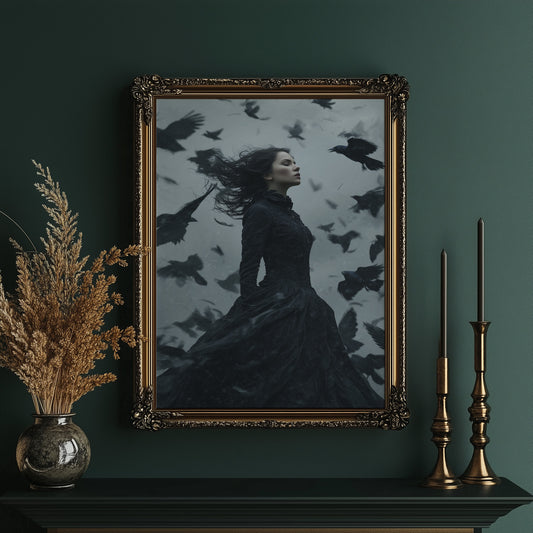 Ravens Dance At Dusk