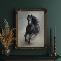 Untamed Spirit Against Dark Walls