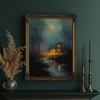 Lantern Glow Across Still Waters